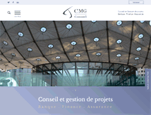 Tablet Screenshot of cmgconseil.com